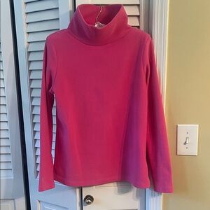 Dudley Stephens Vibrant Pink Fleece Turtleneck